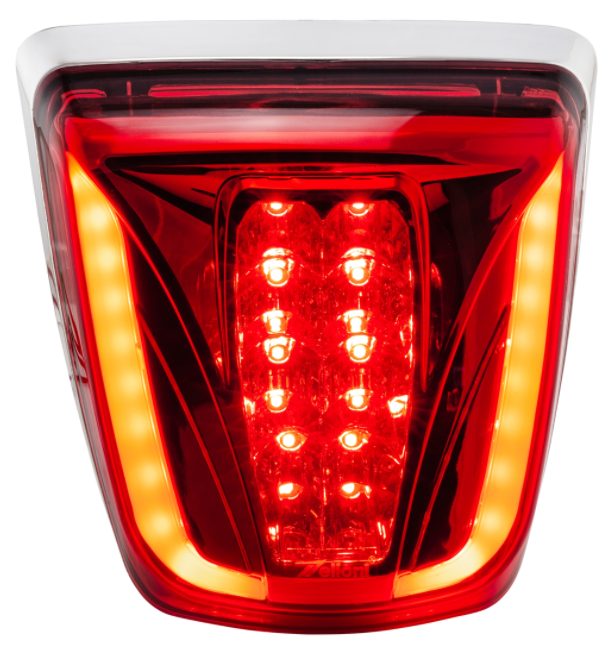 Piloto trasero LED rojo para Vespa Primavera/Sprint 50-150ccm, llanta - cromo