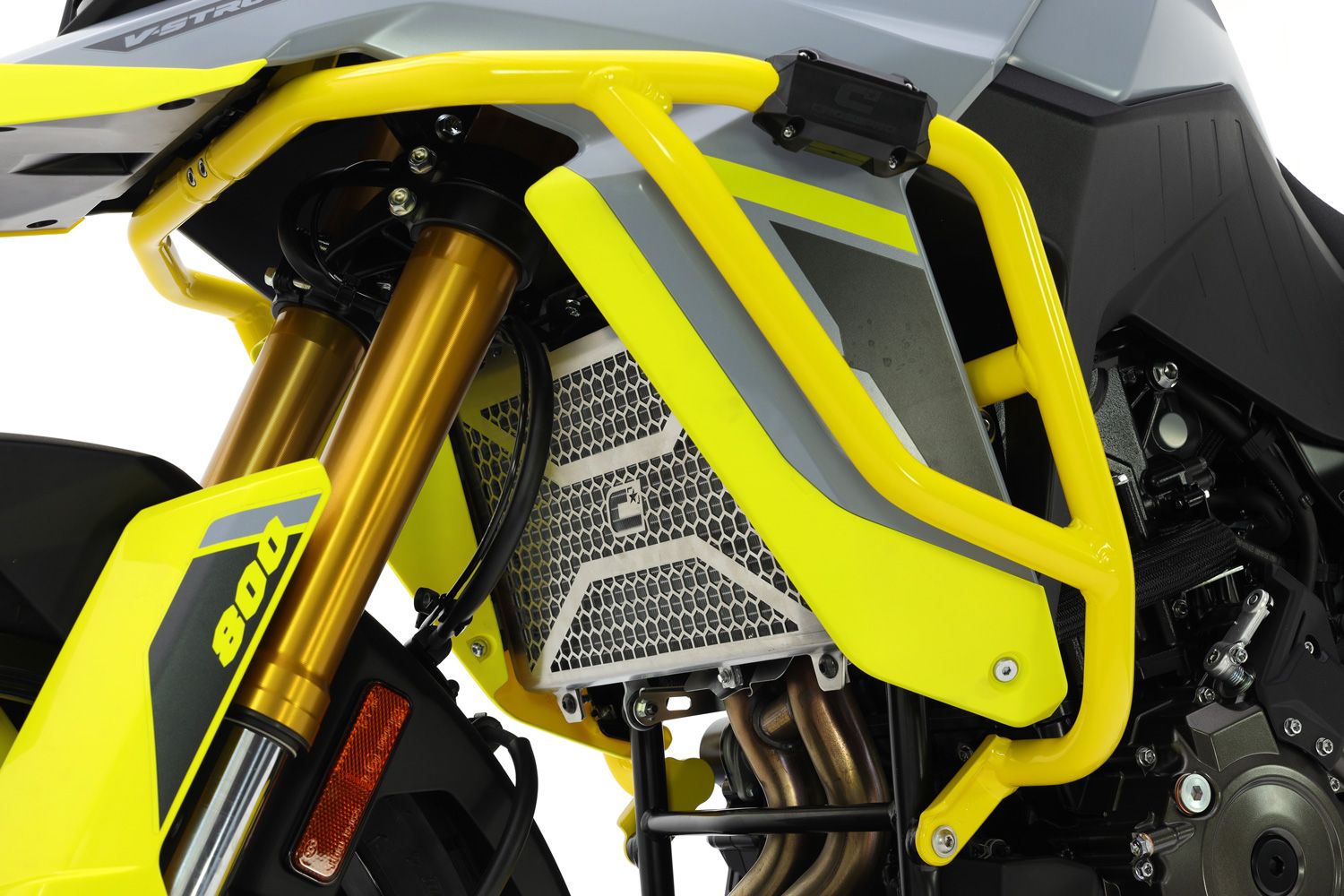 Barra protectora de aluminio amarilla para Suzuki V-Strom 800 DE (23-)
