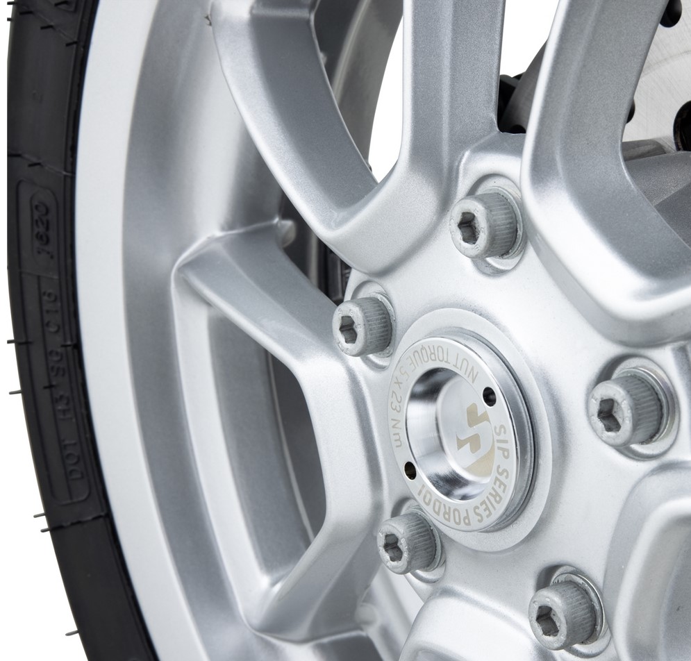 Guardapolvo delantero de 12" para Vespa GTS/GTS Super/GTV/GT 125-300ccm, cromado