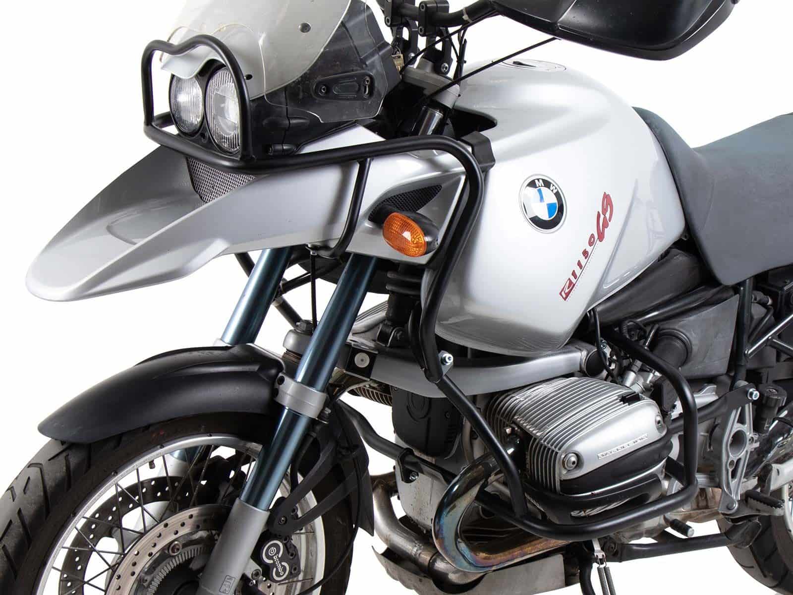 Barra protectora de depósito negra para BMW R 1150 GS Adventure (01-05) Hepco & Becker