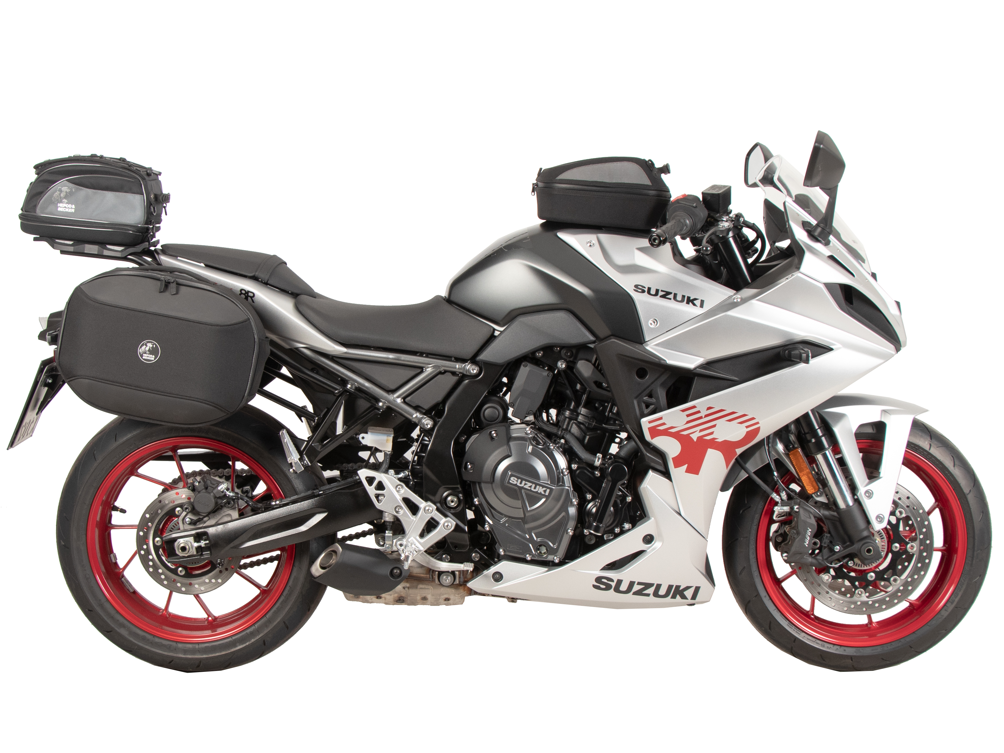 Soporte lateral C-Bow negro para Suzuki GSX-8R (24- ) Hepco & Becker
