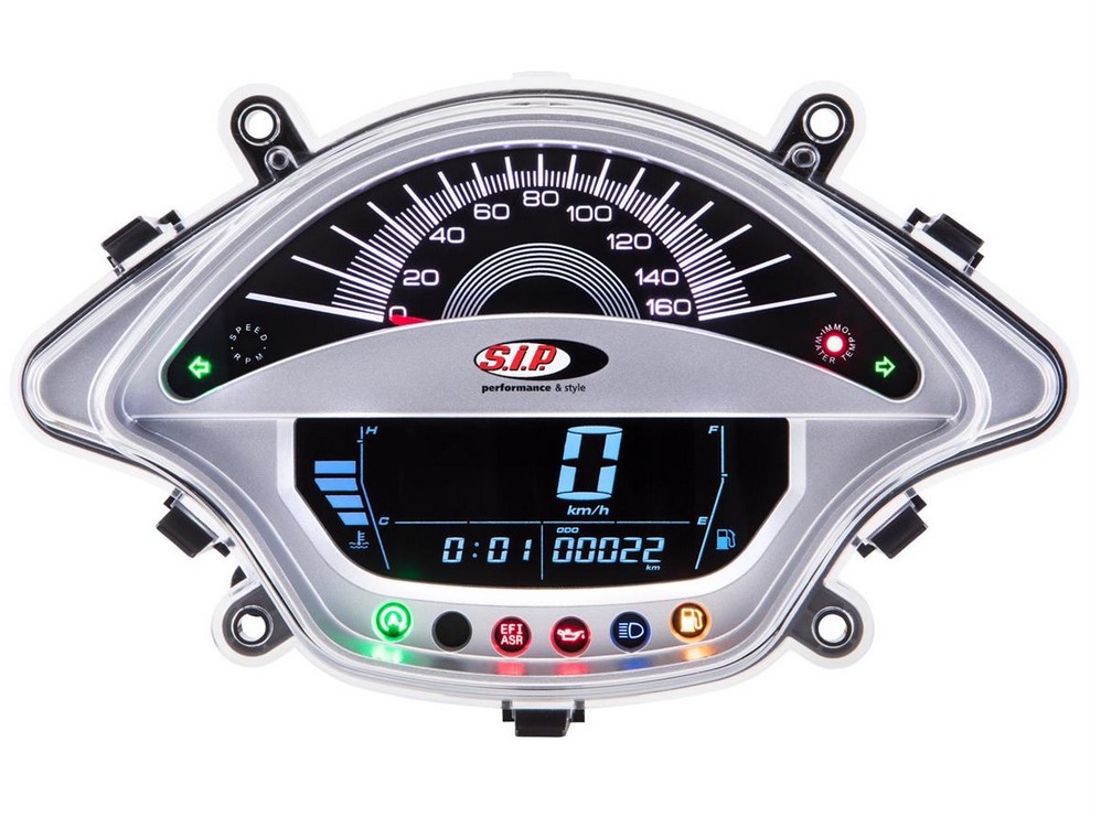 Cuentavueltas/cuentavueltas para Vespa GTS/GTS Super 300cc FL ('14-), plata