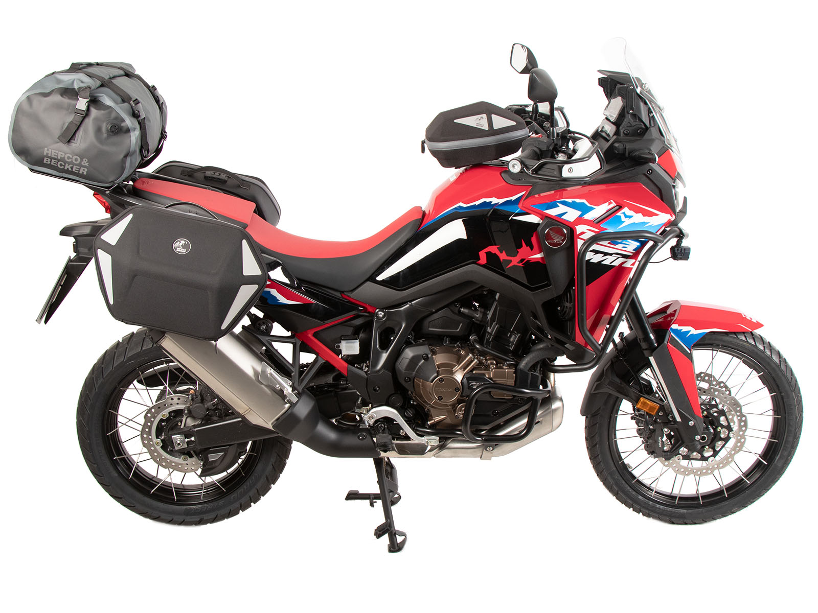 Soporte lateral C-Bow negro para Honda CRF 1100 L Africa Twin (24-) Hepco & Becker