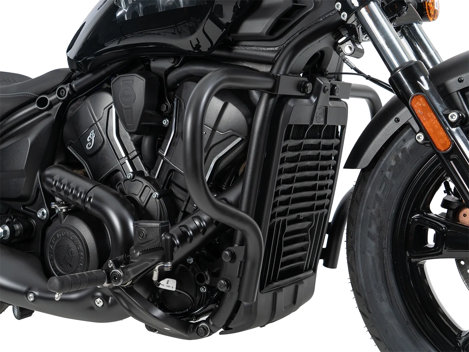 Guardamotor negro para Indian Scout Sixty Bobber (25-) Hepco & Becker
