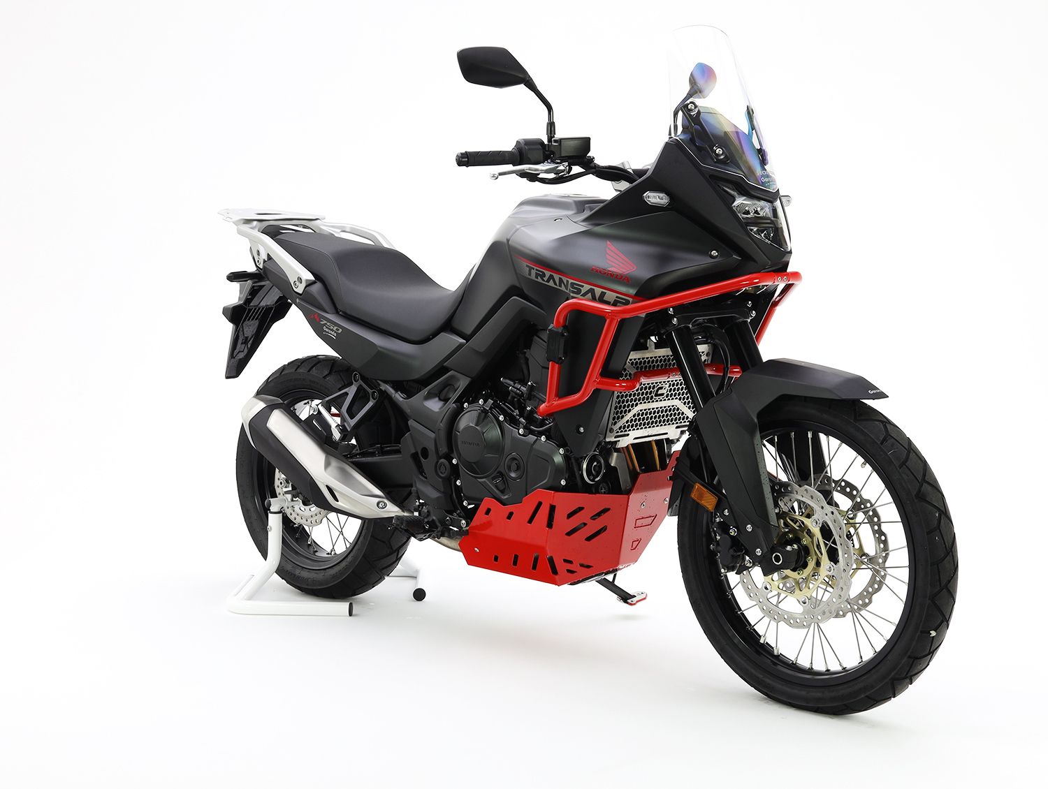 Placa de protección del motor de aluminio para Honda XL 750 Transalp, gris