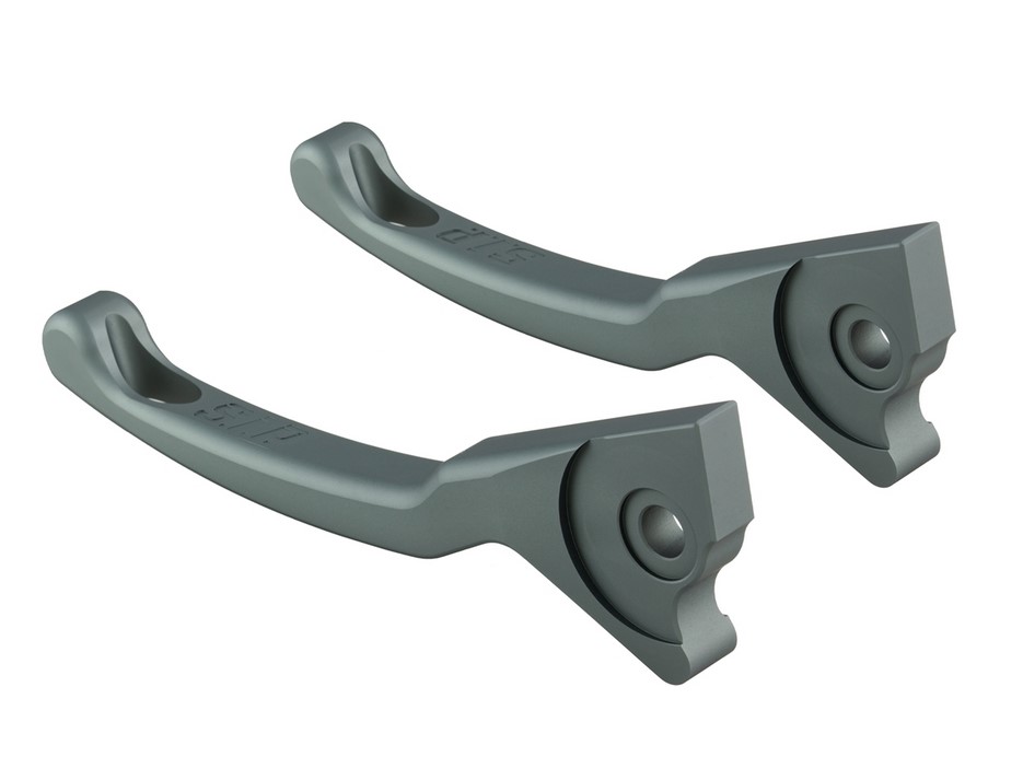 Juego de manetas de freno Sport Shorty para Vespa, derecha e izquierda, gris mate