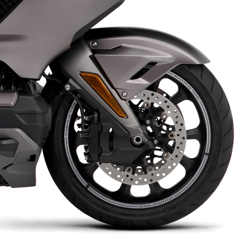 Juego de pegatinas para la decoración de las llantas en color plata para Honda GL1800 Gold Wing (20-) Original