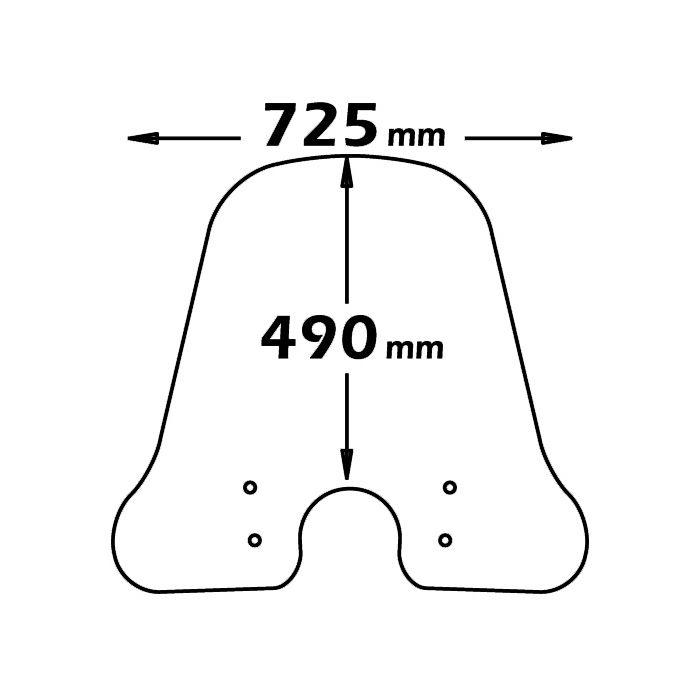 Parabrisas alto transparente para Vespa LX - Isotta