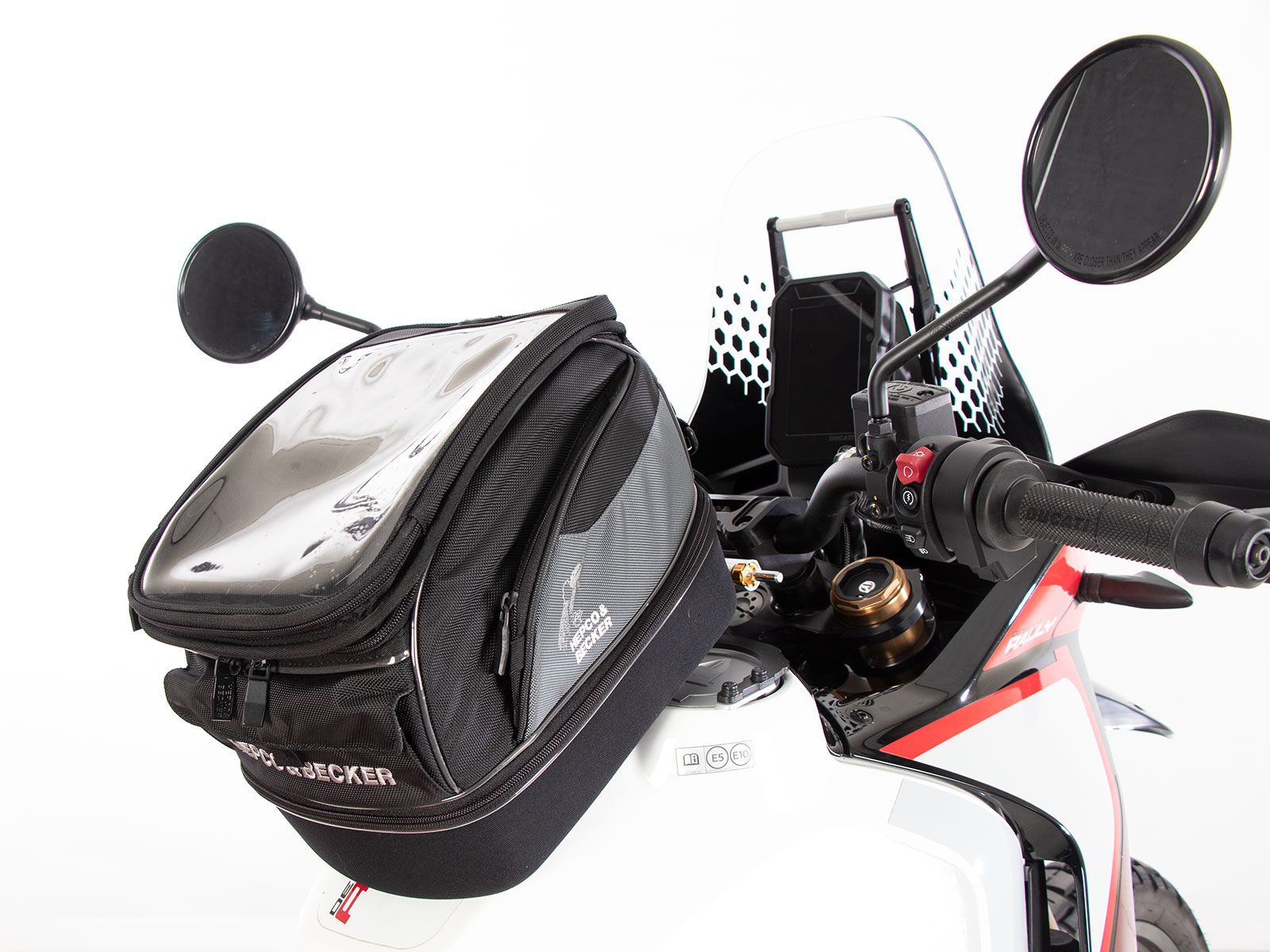 Anilla de depósito básica incl. unidad de cierre de la bolsa de depósito para Ducati DesertX (22-) Hepco & Becker
