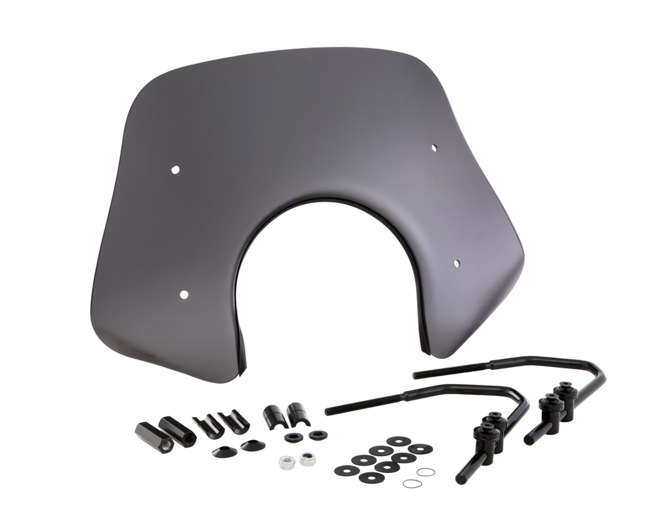 Flyscreen Piccolo para Vespa GTS/GTS Super/GT/GT L 125-300cc, negro mate