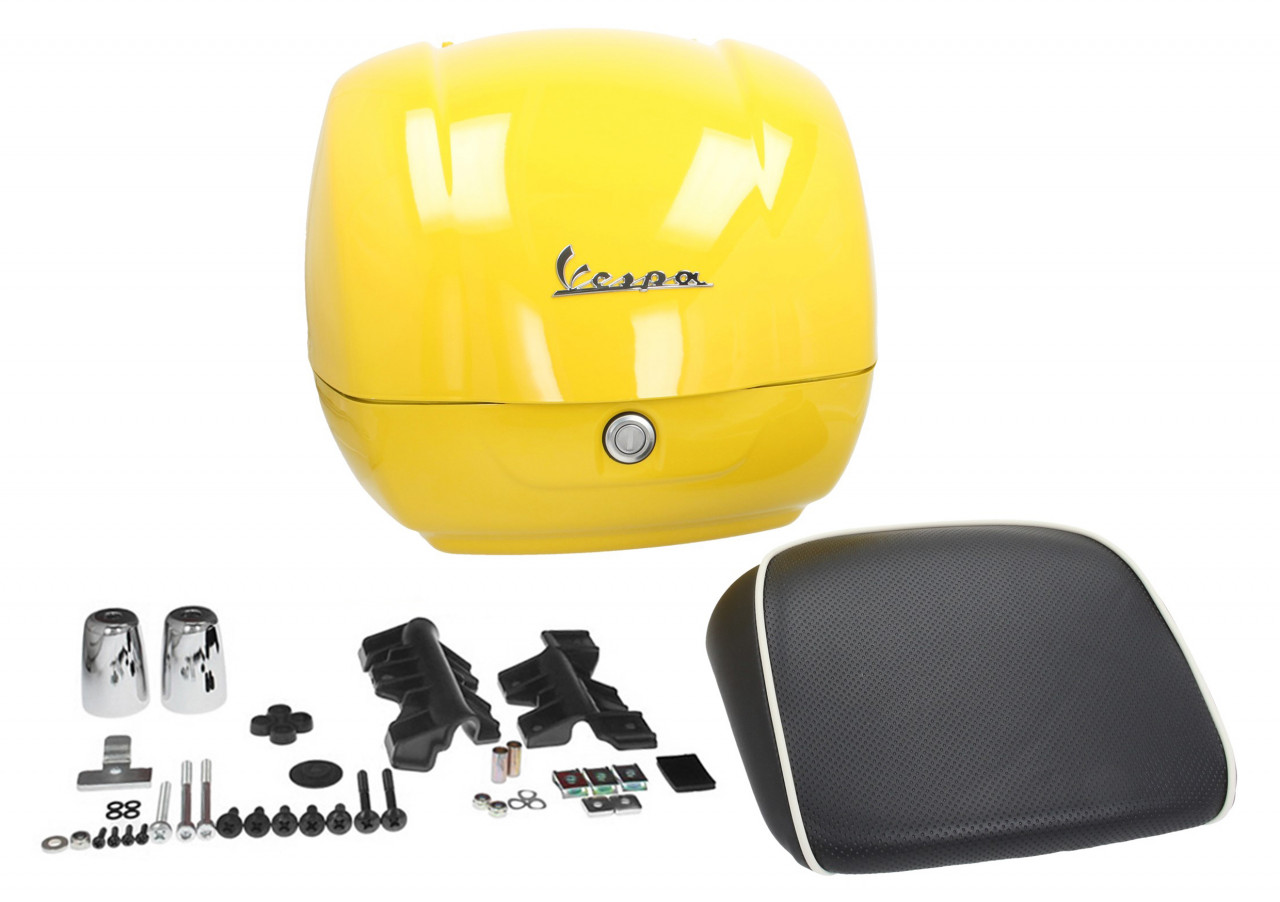 Topcase original para Vespa GTS - LD Amarillo brillante 983/A 36L Mi 19