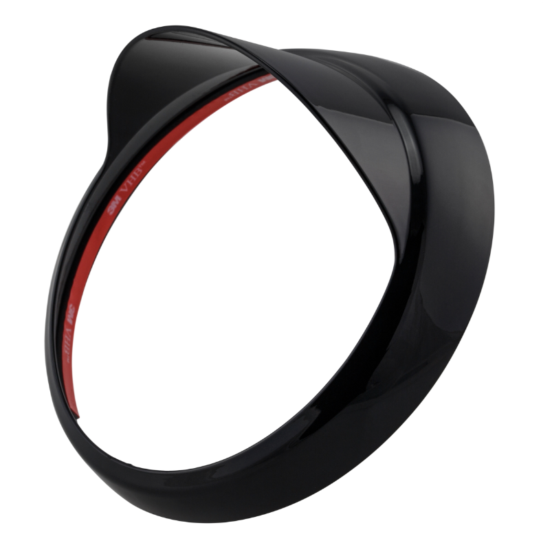 Aro de lámpara con tulipa para Vespa LX 50-150ccm, negro brillante