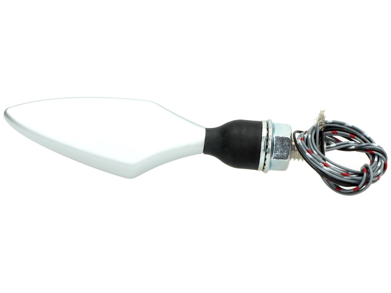 Indicador Kellermann, luz trasera y de freno, Rhombus DF, acero, LED, HR, 12 V, cromo mate, M8x20