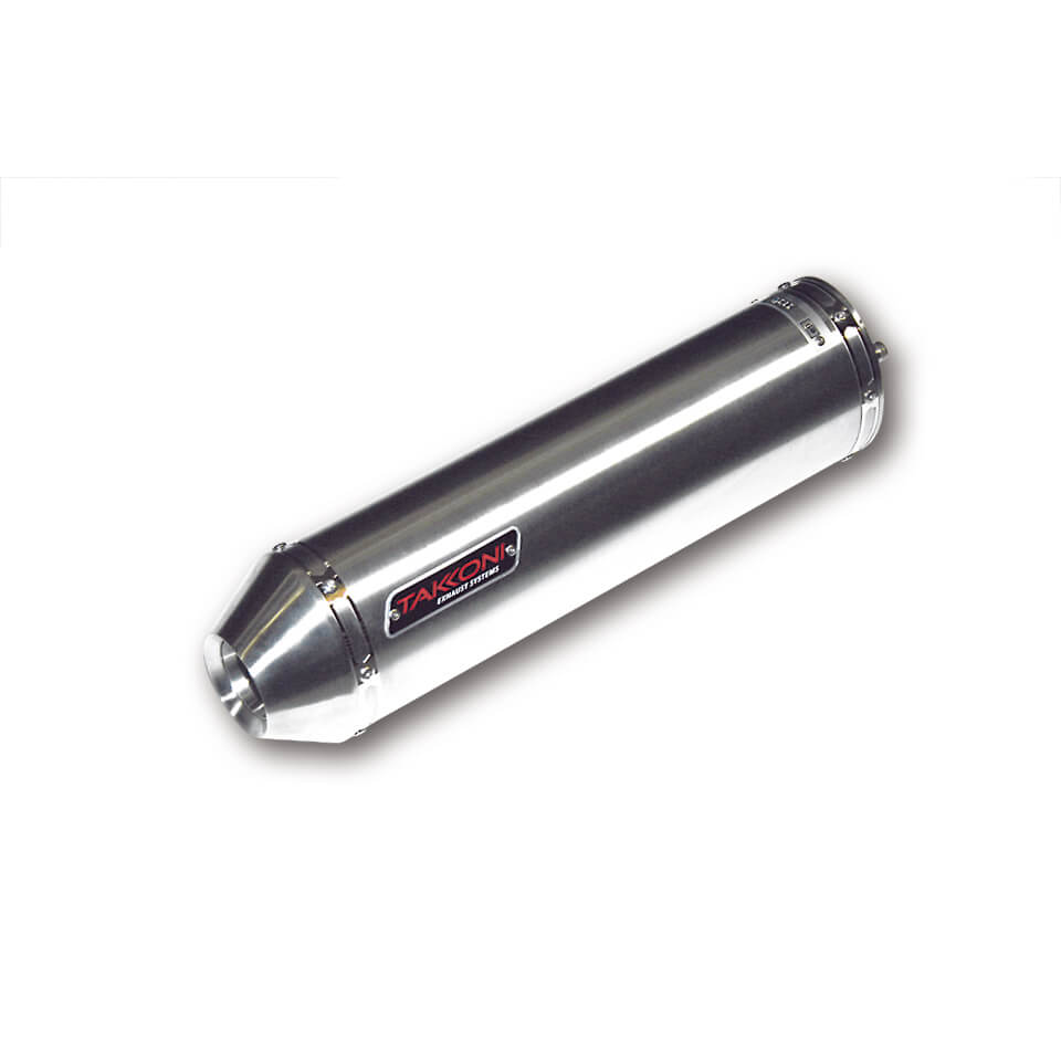 Silenciador trasero Takkoni Honda CBR 900 RR Fireblade, acero inoxidable plata, homologado E