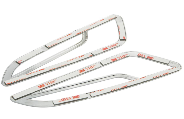 Rejilla indicadora derecha/izquierda, frontal para Vespa Primavera/Sprint 50-150cc 2T/4T AC, cromada