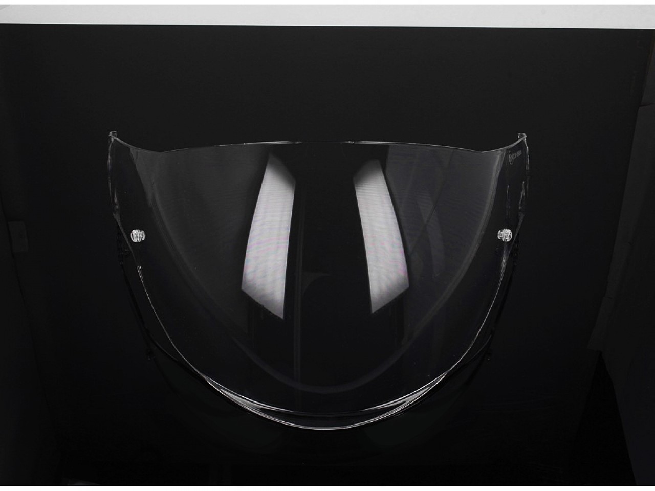 Visera Helmo Milano, FuoriRotta, transparente, resistente a los arañazos, larga
