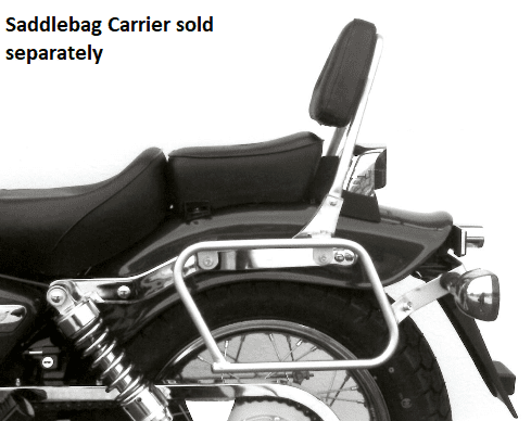 Sissybar sin portaequipajes cromado para Honda CA 125 Rebel (95-01) /CMX 250 Rebel (96-01)