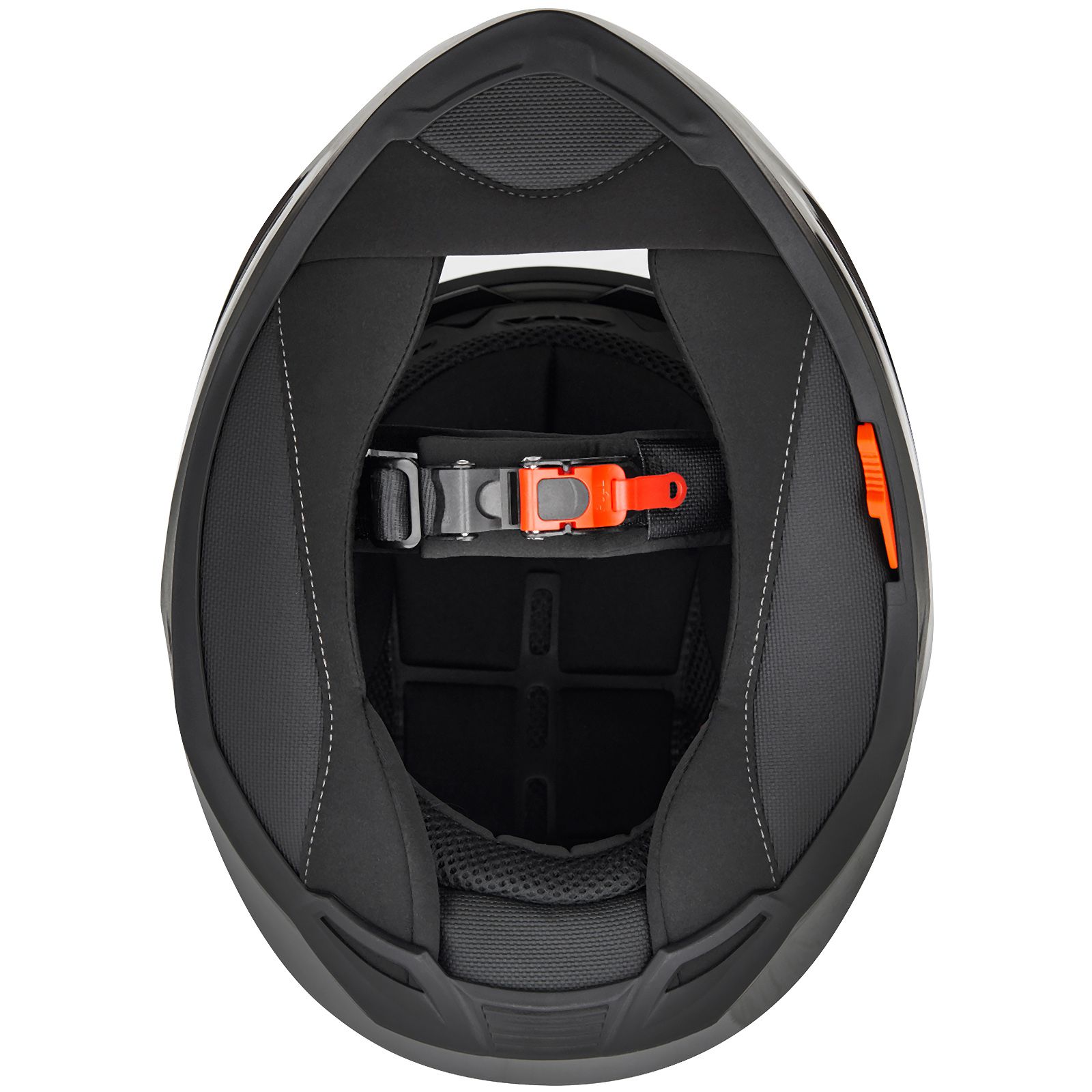 Casco integral Germot GM 330, negro mate/amarillo fluo