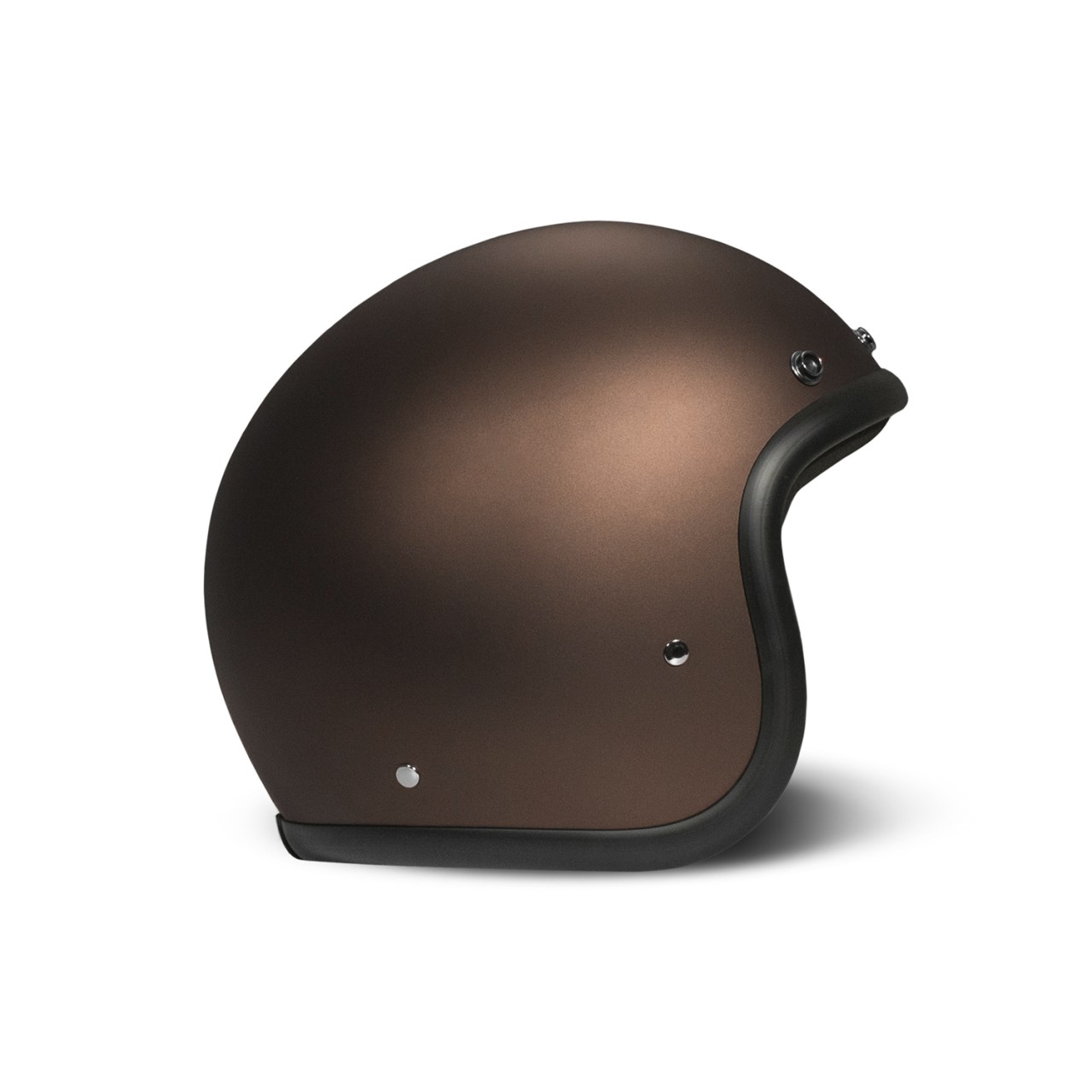 Casco DMD jet Retro, marrón, brillante, Caffè, fibra de vidrio, ECE 22.06