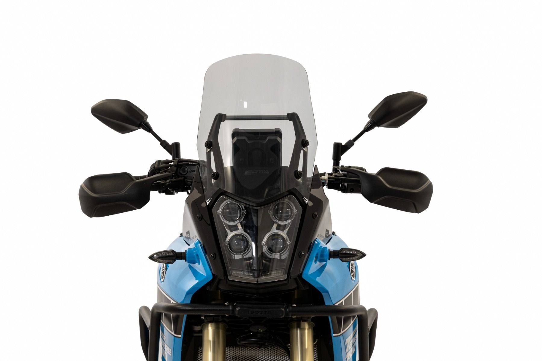 Parabrisas de rally ahumado transparente para Yamaha Ténéré 700 (19-24)