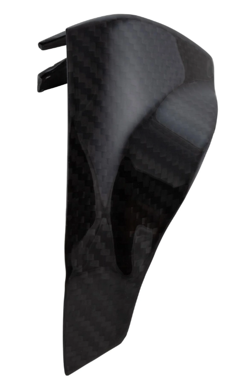 Pieza final de bajos izquierda para Vespa Primavera/Sprint 50-150ccm 2T/4T AC, Carbono
