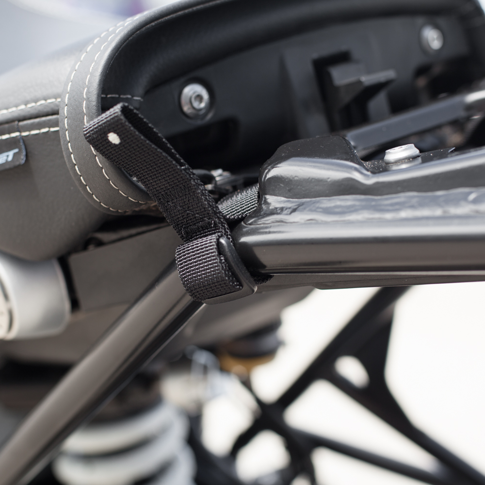 Kriega Conjunto de lazos de subchasis 4 piezas. Negro, cada uno de 50 cm de longitud