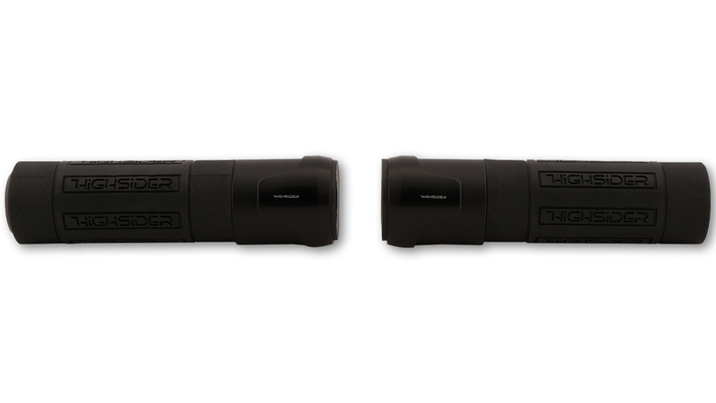HIGHSIDER pro Akron empuñadura de goma negra 22,2 mm (7/8 pulg.), 132 mm