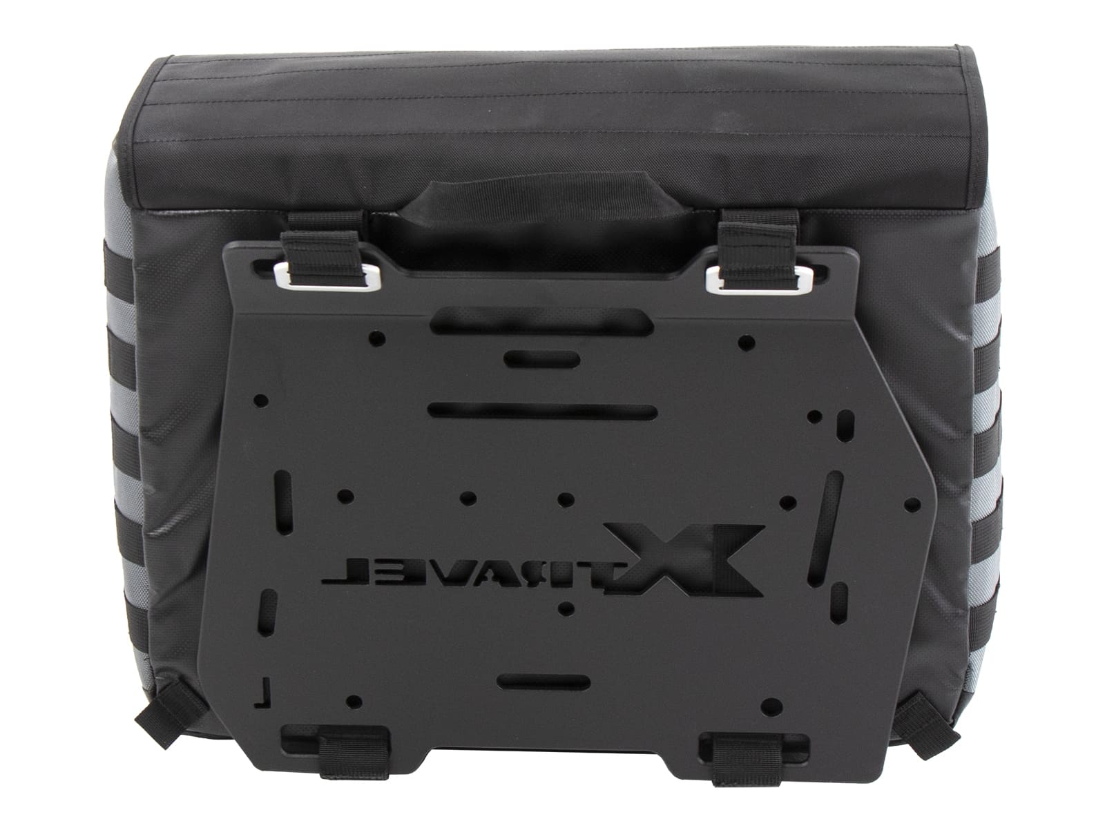 Juego de maletas laterales Xtravel Basic incl. 2 placas adaptadoras universales para portamaletas laterales tubulares
