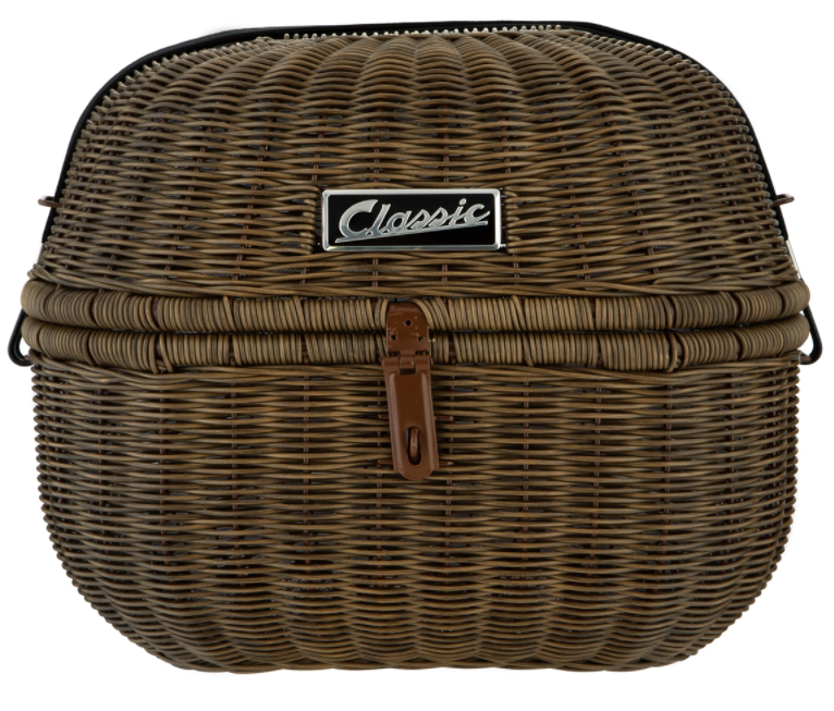 Portaequipajes clásico para Vespa, marrón oscuro
