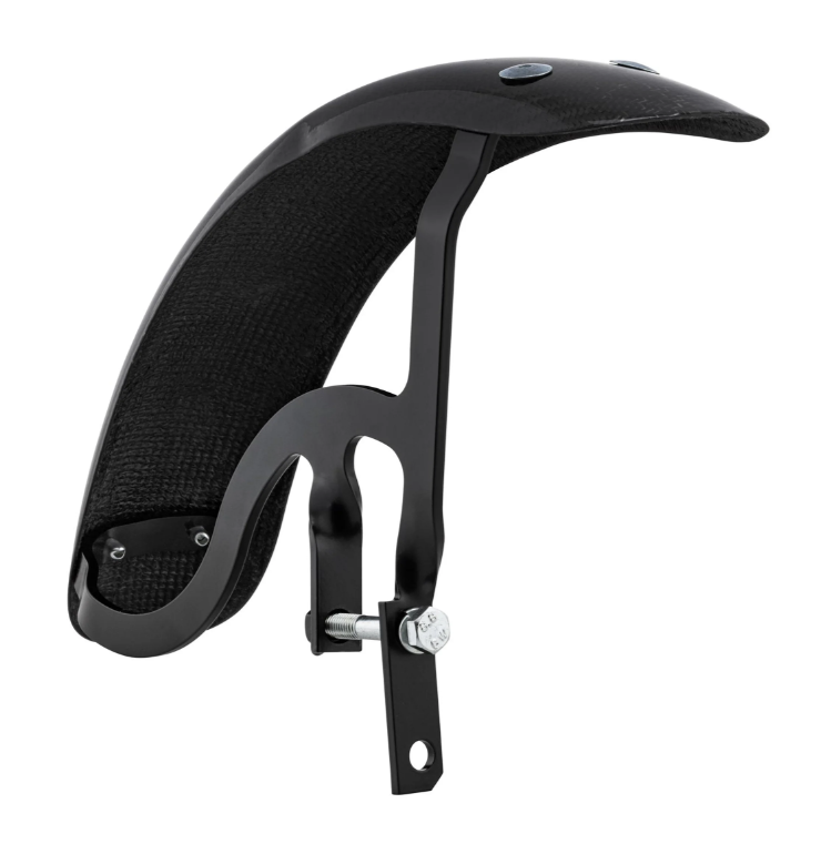 Guardabarros Garelli Race EVO II para Vespa PX 80-200ccm, carbono, soporte negro