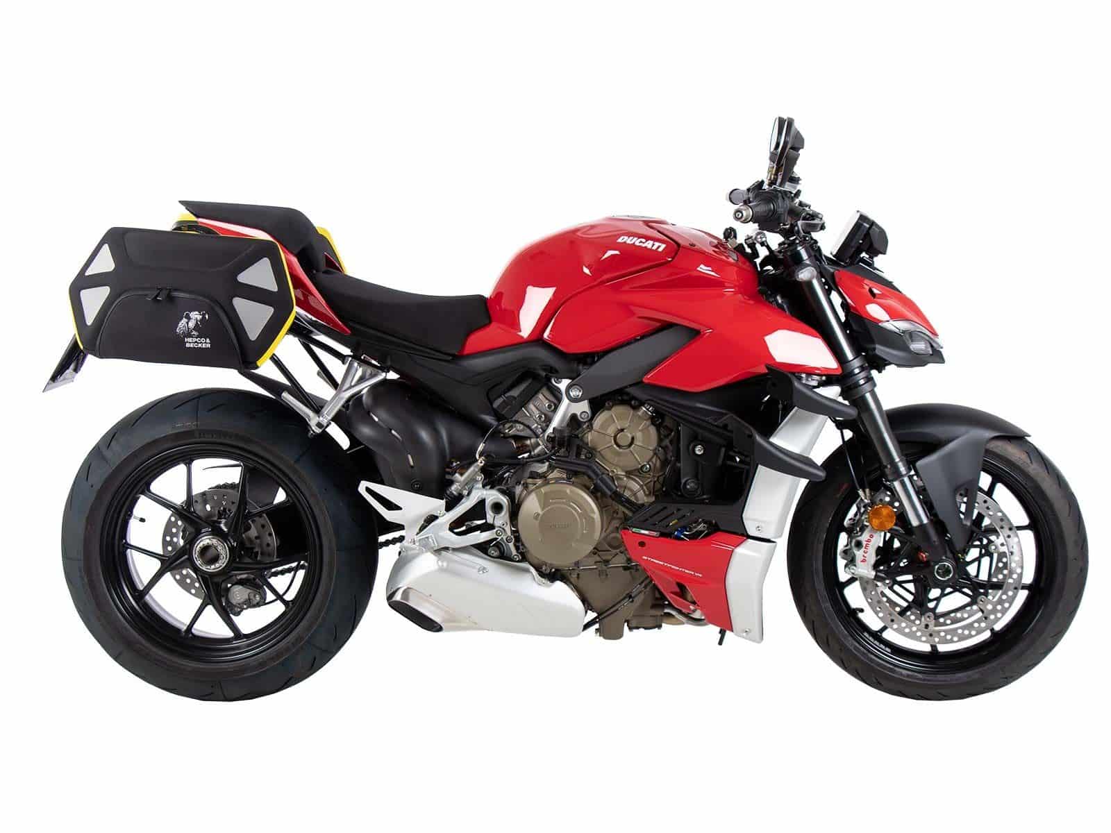 Soporte lateral C-Bow negro para Ducati Streetfighter V4 /S (20-24) Hepco & Becker