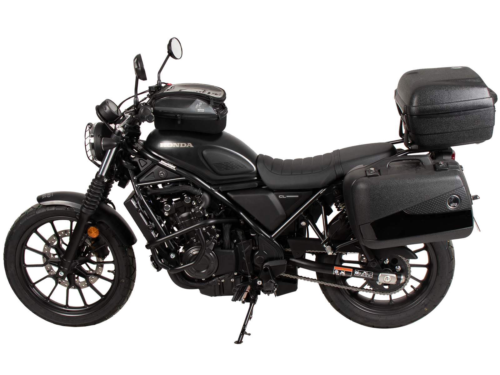 Portamaletas Alurack negro para Honda CL 500 Scrambler (23-) Hepco & Becker