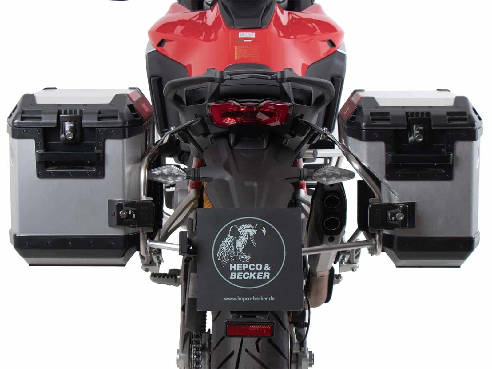 Juego portamaletas Cutout incl. juego portamaletas Xplorer Cutout plata para Ducati Multistrada V4 (25-)