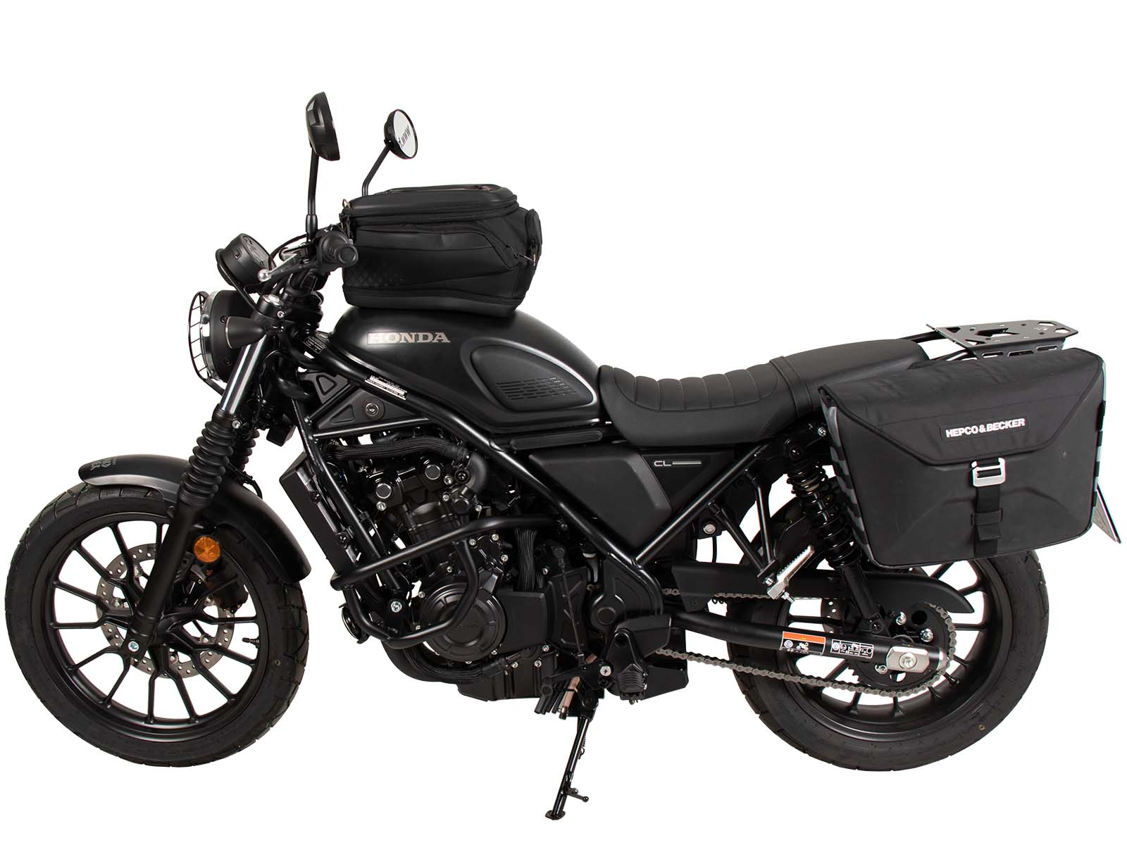 Soporte lateral C-Bow izquierdo negro para Honda CL 500 Scrambler (23-) Hepco & Becker