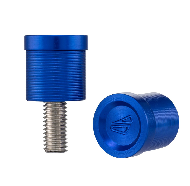 Tapa del orificio del espejo izquierda y derecha FABRICA para Vespa, anodizado azul
