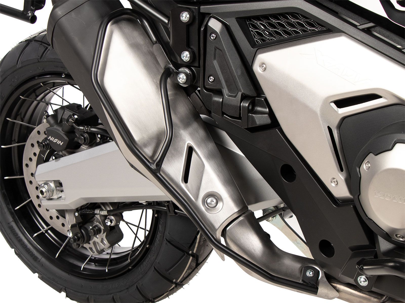 Barra de protección para silenciador trasero negro para Honda X-ADV (25- ) Hepco & Becker