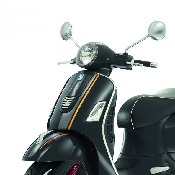 Original Vespa GTS Super Sticker Set Sport antracita / naranja