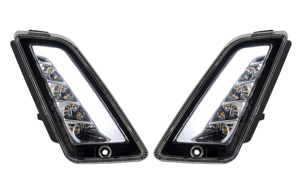 Kit de indicador delantero izquierdo/derecho para Vespa GTS/GTS Super/GTV 125-300cc ('14-), transparente