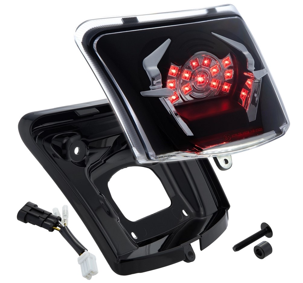 Piloto trasero MK II LED para Vespa GTS/GTS Super/GTV 125-300cc HPE ('18-), transparente
