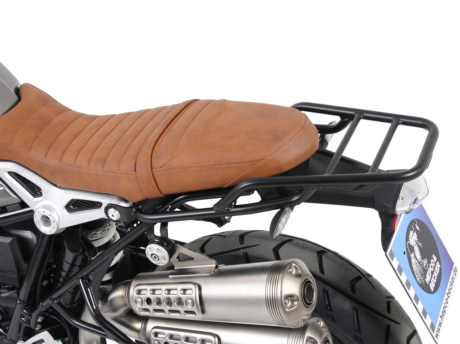Portaequipajes tubular negro para BMW R nineT (14-16) Hepco & Becker