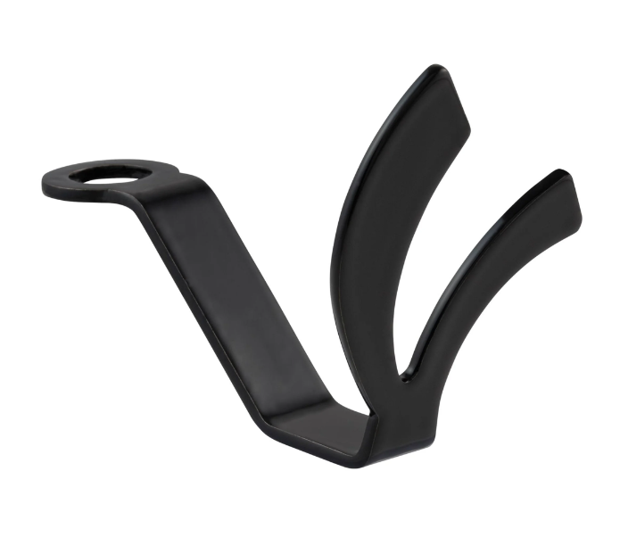 Gancho para casco, bajo asiento para Vespa, negro brillante