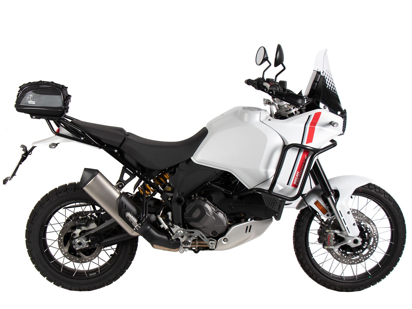 Soporte trasero Smartrack negro para Ducati DesertX (22-) Hepco & Becker