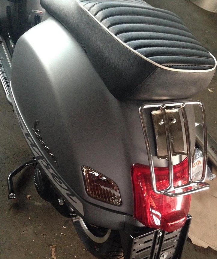 Portaequipajes trasero años 70 para Vespa GTS/GTV/GT 125-300cc 4T LC, cromado