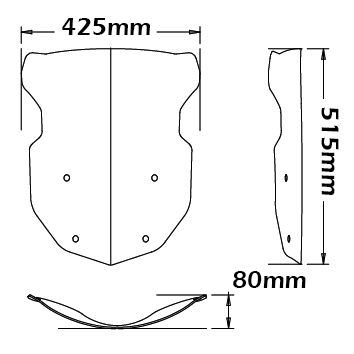 Parabrisas alto para BMW R 1200 GS LC /Adventure LC, R 1200 Rallye, R 1250 GS