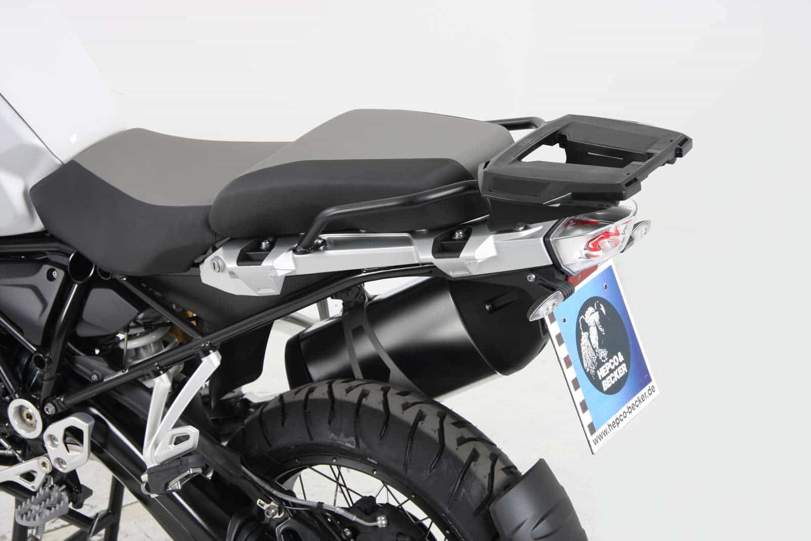 Portamaletas Alurack negro para BMW R 1200 GS Adventure (14-18) Hepco & Becker