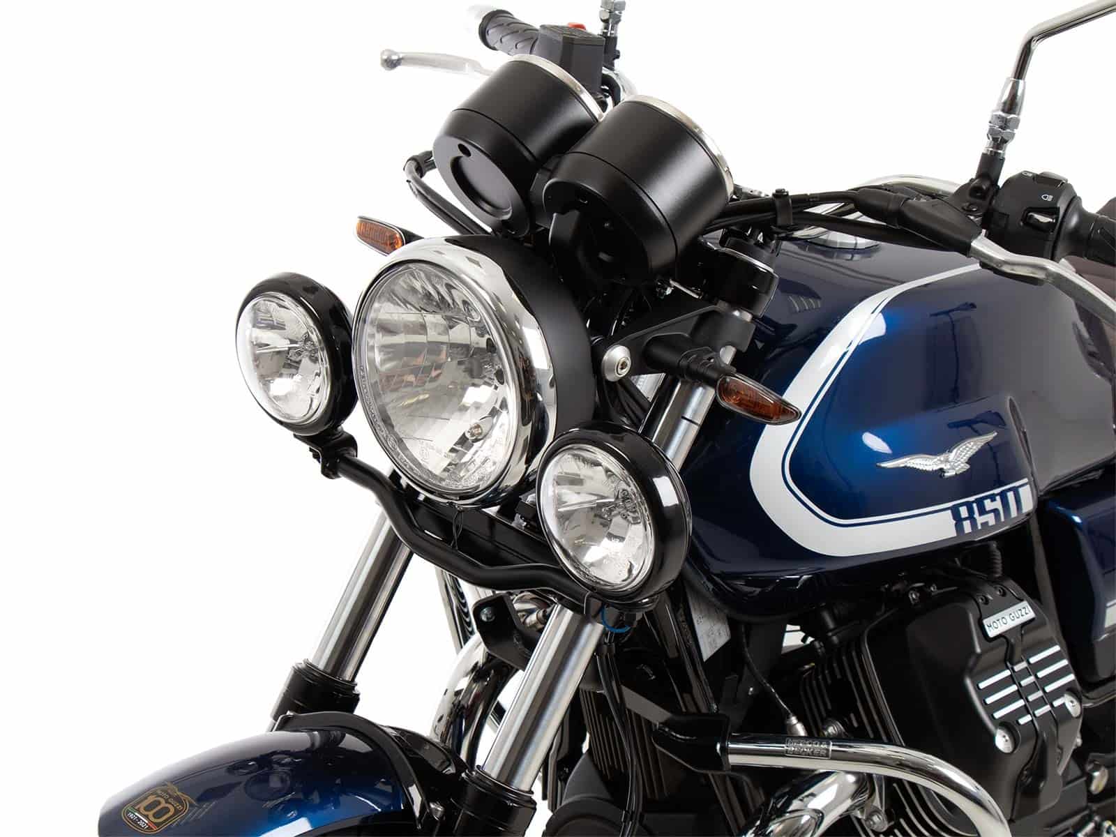Faro auxiliar Twinlight incl. soporte y cable negro para Moto Guzzi V7 850 Special (25- )