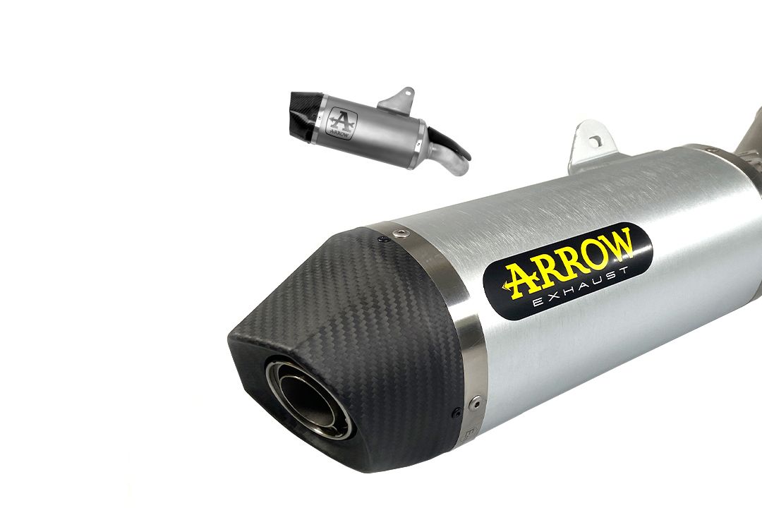 ARROW Escape INDY RACE Aluminio para Moto Guzzi V100 Mandello