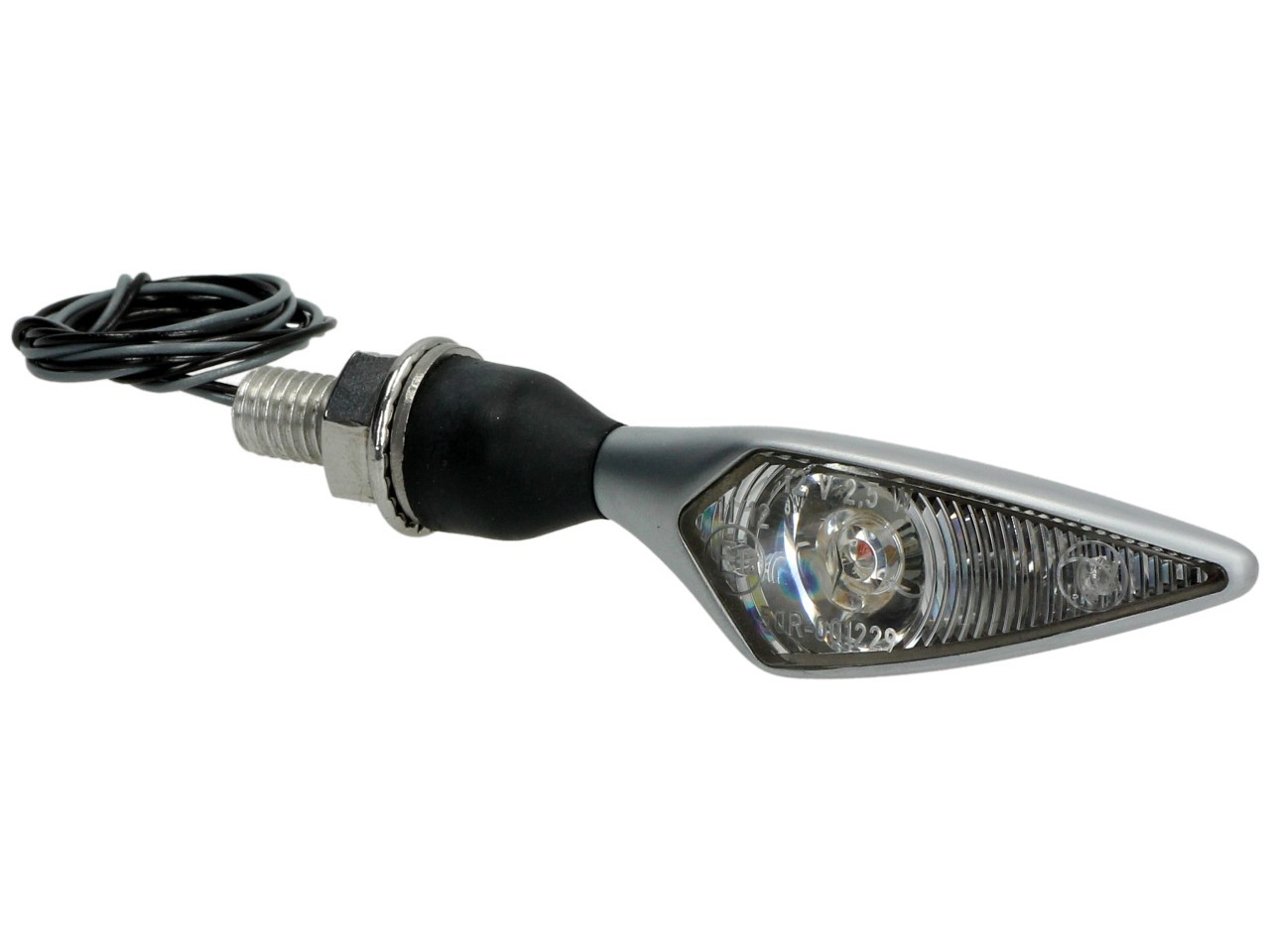 Indicador Kellermann, rombo, acero, LED, VL/HR, 12 V, cromo mate, M8x20, homologado E