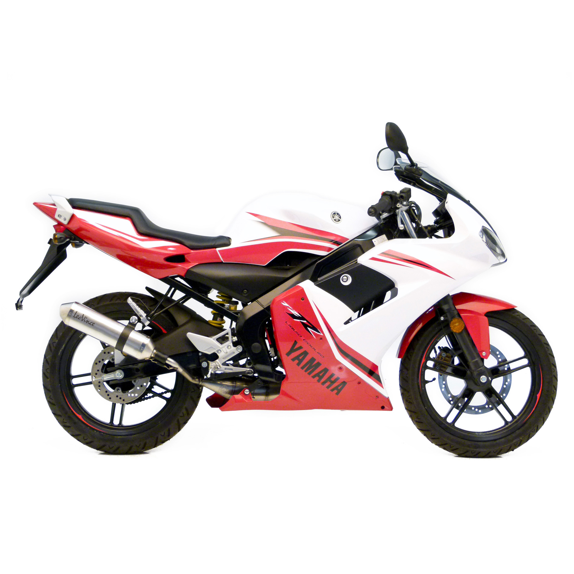 LeoVince, sistema de escape Hand Made X-Fight, acero para Yamaha TZR 50 (Bj.03-13)
