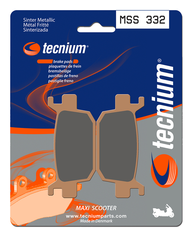 Pastillas de freno de metal sinterizado Tecnium Maxi Scooter - MSS332